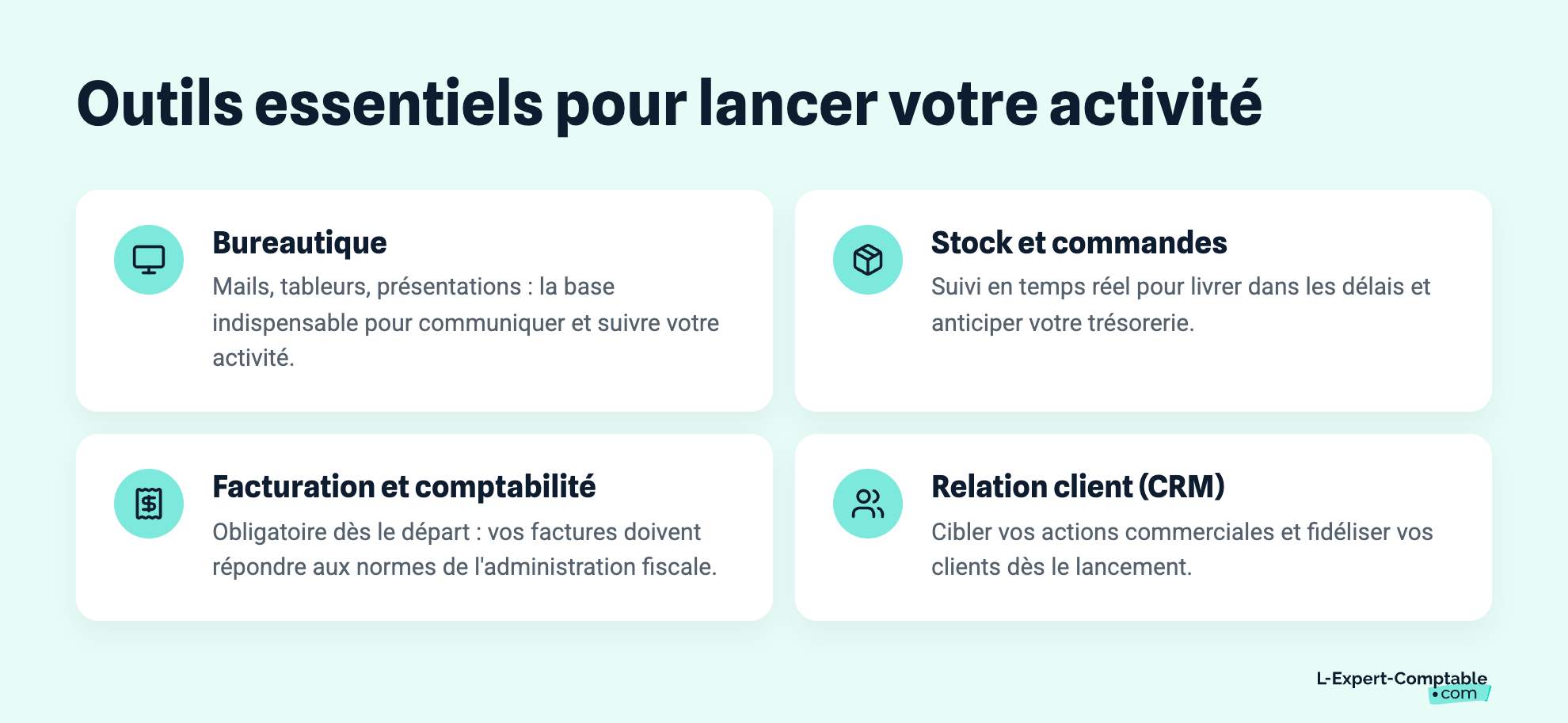 Outils essentiels pour lancer votre activité